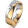 Ring 18 Karat Gelb-/Weissgold 6.0 mm poliert 1 Brillant G vs 0,050ct