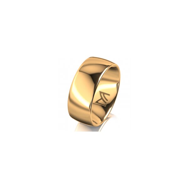 Ring 18 Karat Gelbgold 8.0 mm poliert