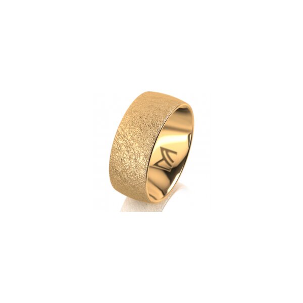 Ring 18 Karat Gelbgold 8.0 mm kreismatt