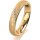 Ring 14 Karat Gelbgold 4.0 mm kreismatt 4 Brillanten G vs Gesamt 0,020ct
