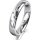 Ring 14 Karat Weissgold 4.0 mm poliert 5 Brillanten G vs Gesamt 0,035ct