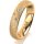 Ring 18 Karat Gelbgold 4.5 mm kreismatt 3 Brillanten G vs Gesamt 0,035ct
