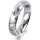 Ring 18 Karat Weissgold 4.5 mm diamantmatt 1 Brillant G vs 0,065ct