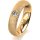 Ring 18 Karat Gelbgold 5.0 mm kreismatt 1 Brillant G vs 0,110ct