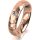 Ring 18 Karat Rotgold 5.0 mm diamantmatt 1 Brillant G vs 0,065ct