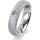 Ring 18 Karat Weissgold 5.0 mm kreismatt 1 Brillant G vs 0,110ct