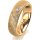 Ring 18 Karat Gelbgold 5.5 mm kristallmatt 3 Brillanten G vs Gesamt 0,050ct