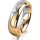 Ring 14 Karat Gelb-/Weissgold 5.5 mm poliert 1 Brillant G vs 0,065ct