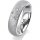 Ring 14 Karat Weissgold 5.5 mm kreismatt 3 Brillanten G vs Gesamt 0,050ct
