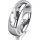 Ring 14 Karat Weissgold 5.5 mm poliert 5 Brillanten G vs Gesamt 0,065ct