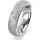 Ring 18 Karat Weissgold 5.5 mm kreismatt 5 Brillanten G vs Gesamt 0,065ct