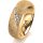 Ring 18 Karat Gelbgold 6.0 mm kristallmatt 5 Brillanten G vs Gesamt 0,065ct