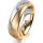 Ring 18 Karat Gelb-/Weissgold 6.0 mm sandmatt