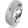 Ring 14 Karat Weissgold 6.0 mm kreismatt 1 Brillant G vs 0,065ct